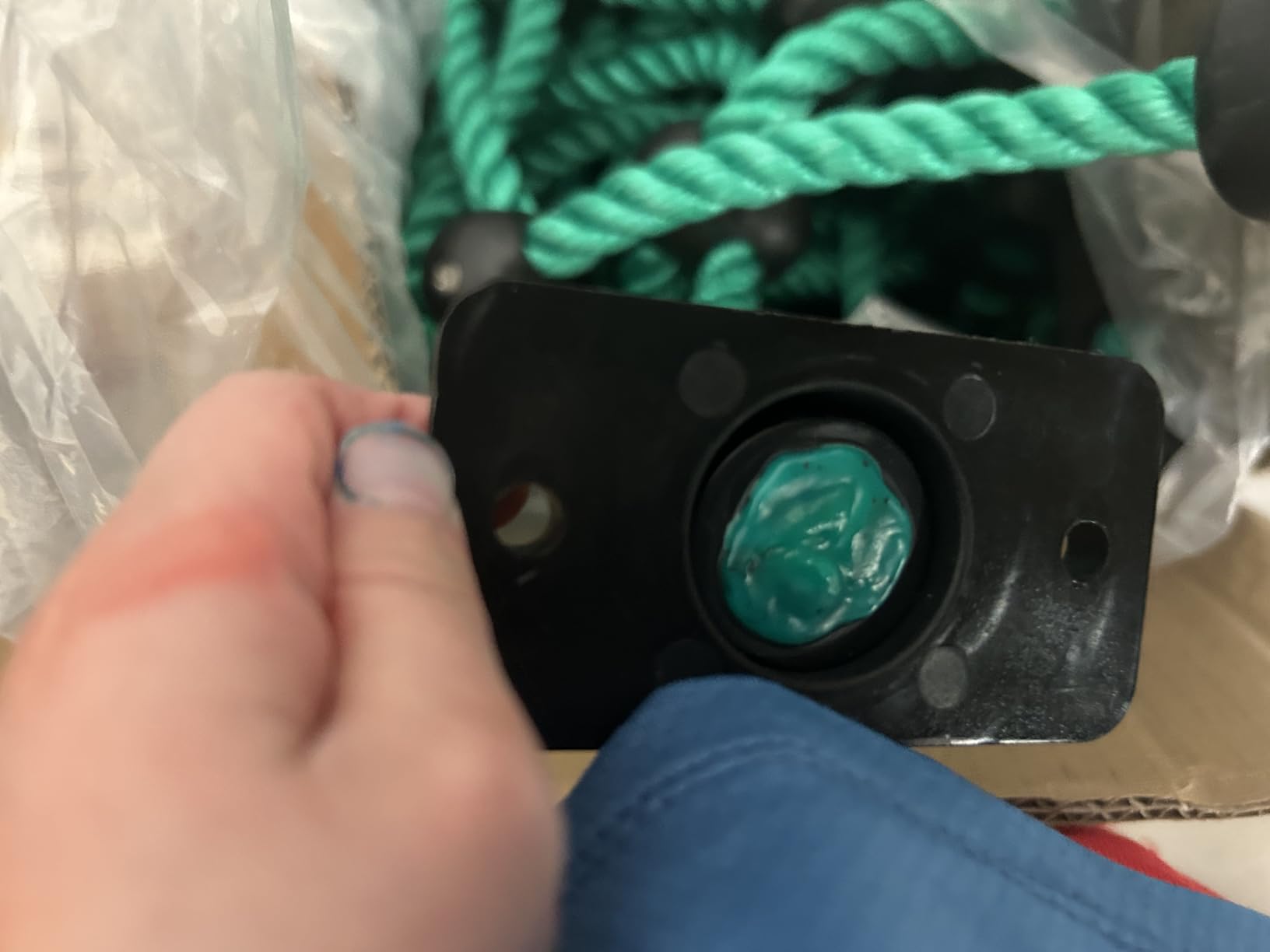 Climbing Net for Kids with Installation Base for 30