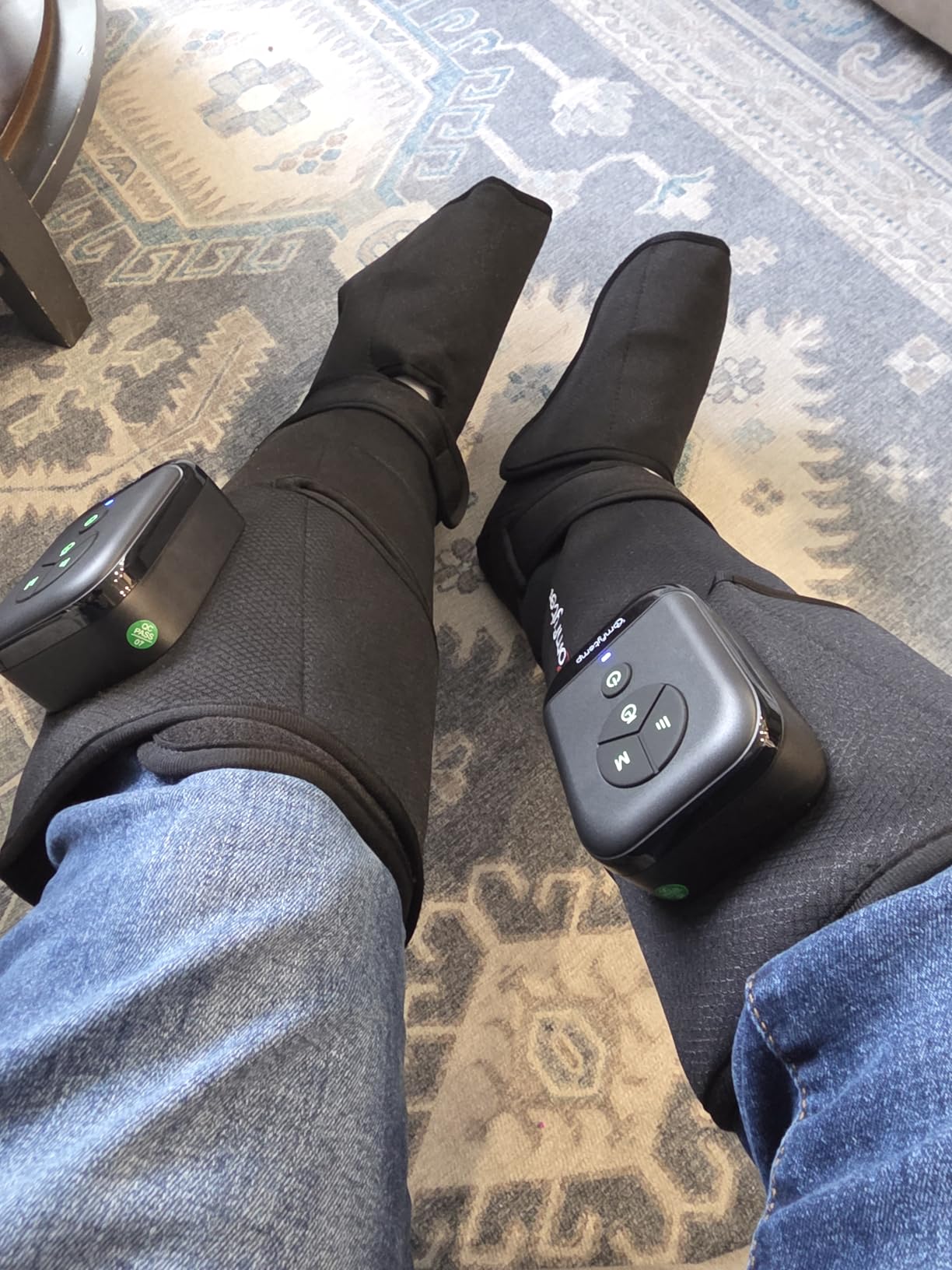 Comfytemp Cordless Air Compression Leg Massager for Circulation and Pain Relief FSA, Portable Foot and Calf Compression Boots for Varicose Veins, HSA Eligible customer photo 2