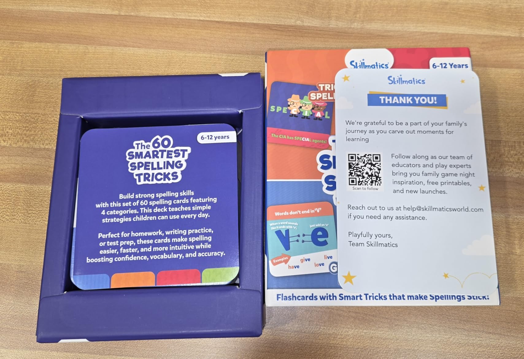 Skillmatics Spelling Tricks Flash Cards for Kids - 60 Cards with 4 Categories, Spelling Strategies for Writing Practice & Test Prep, Ages 6-12 customer photo 1