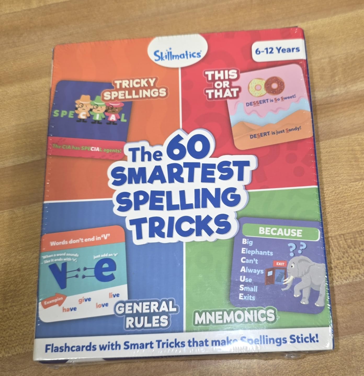 Skillmatics Spelling Tricks Flash Cards for Kids - 60 Cards with 4 Categories, Spelling Strategies for Writing Practice & Test Prep, Ages 6-12 customer photo 2