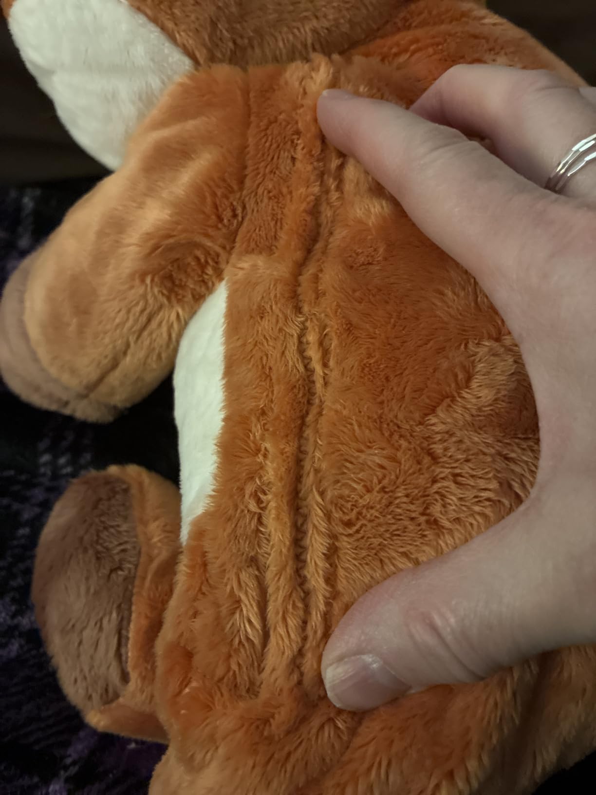 HUGIMALS Iggy the Bunny 20 Inch 4.5 lb Heavy Cute Sensory Weighted Comfort Plush | Large Unscented Washable Self Care Calming Stuffed Animal for Kids, Teens and Adults customer photo 2