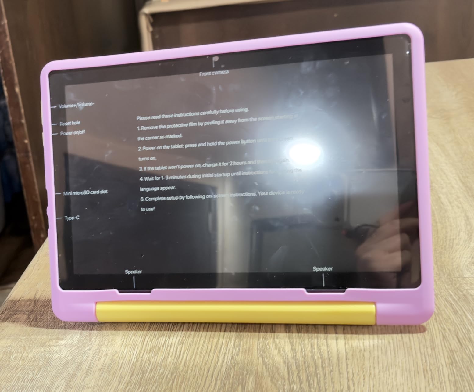 Urao Kids Tablet, Android 16 Tablet for Kids 10 inch with Case, 20GB RAM 64GB ROM 1TB TF Card Expandable for Toddler Children, Parental Control, Dual Camera, WiFi, Purple customer photo 2
