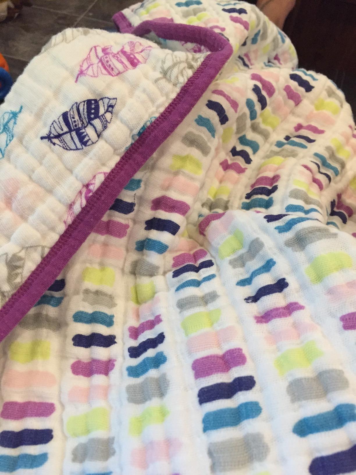 aden + anais 100% Organic Cotton Muslin Dream Blanket, Perfect for Babies, Infants and Toddlers, Crib Blanket, Nursery Essential, Space Orbit customer photo 1