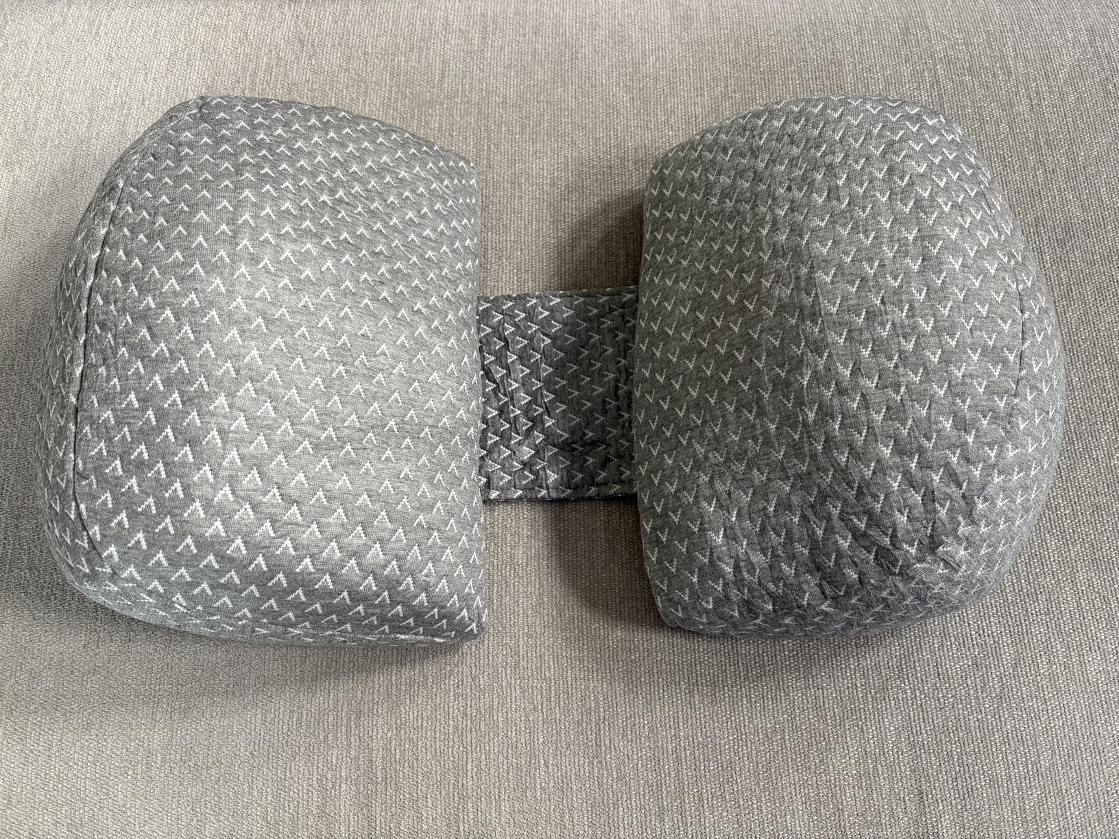 Pregnancy Wedge Pillow for Sleeping, Adjustable Maternity Pillow for Side Sleepers, Supports Back, Belly & Hip, Ideal for Pregnant Women, Rayon Made from Bamboo Removable Cover, Grey (Regular) customer photo 2
