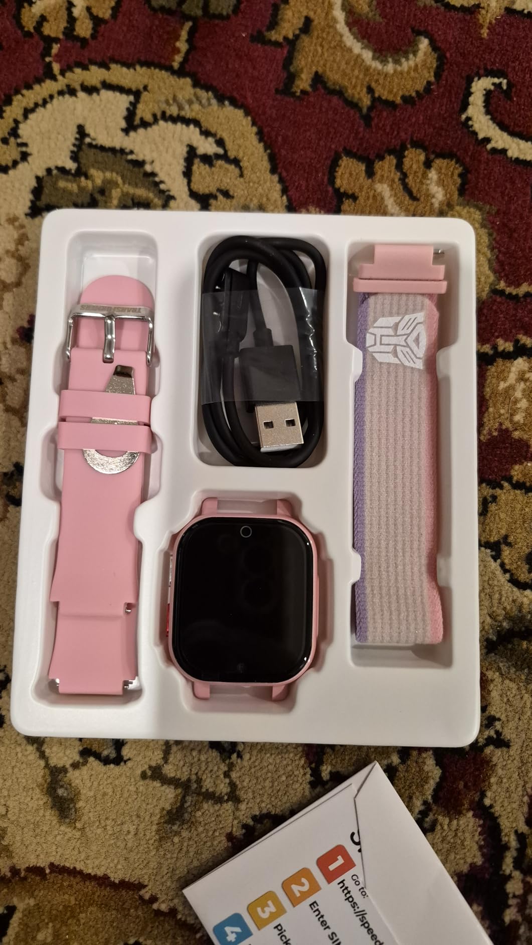 Transformers 4G Kids Smart Watch with GPS Tracker for Boys Girls Two Way Call Video Chat SOS IP68 Waterproof Pedometer Gift for Child 4-12 Year Olds customer photo 1