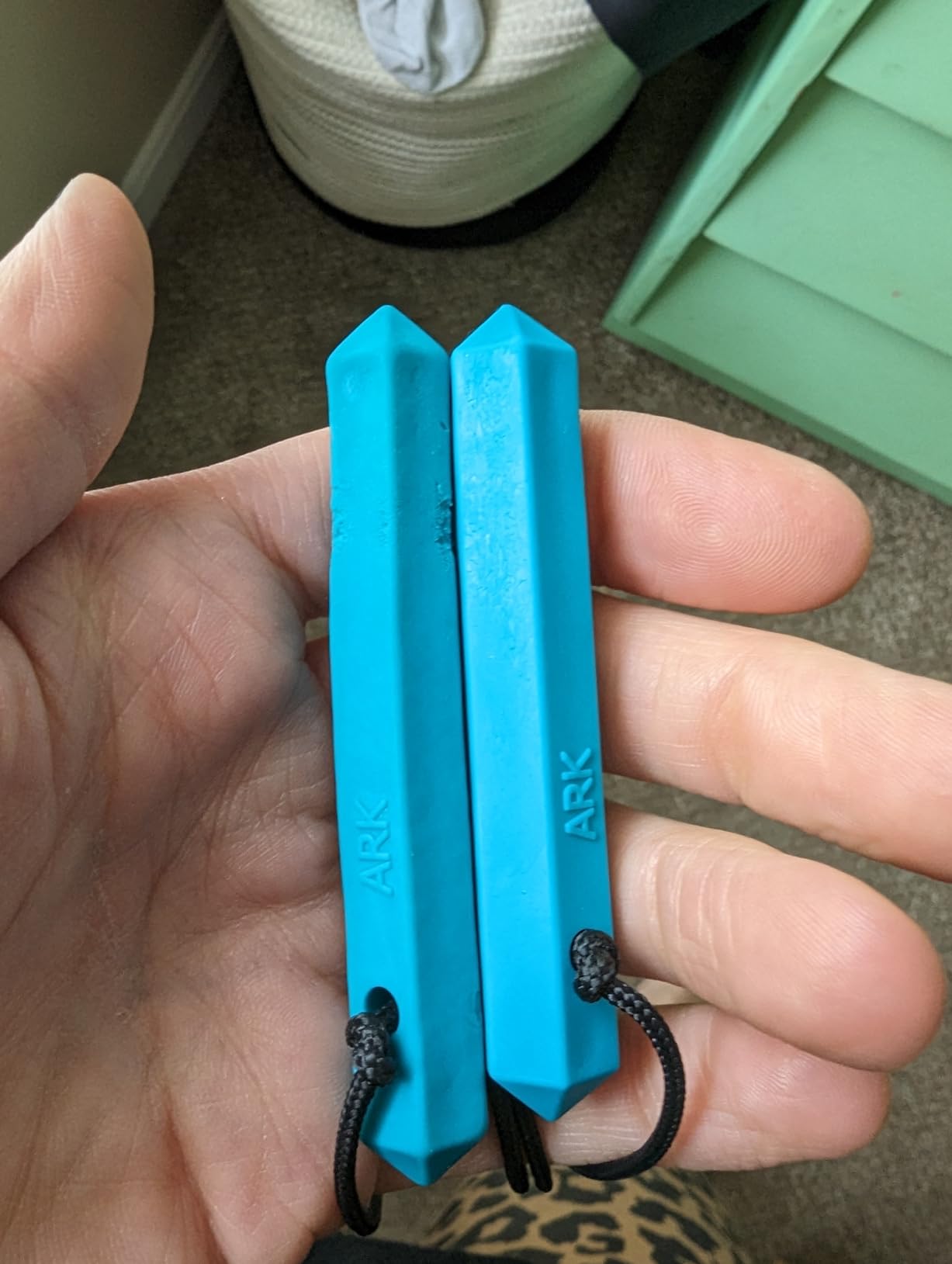 ARK Krypto-Bite, Chew Necklaces for Sensory Kids and Adults, Oral Fidget for Autism, ADHD, SPD, Anxiety, Medical-Grade Sensory Chew Necklace, XXT, Very Firm, Dark Gray customer photo 2