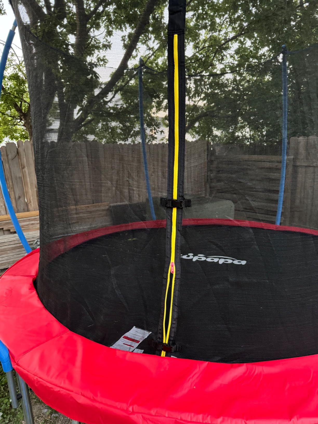 Zupapa Square Rectangle Trampoline 2000LBS Capacity No-Gap Design 14X14FT Outdoor Trampoline with Safety Net and Non-Slip Ladder 10-Year Quality Assurance Perfect for Backyard Fun customer photo 1