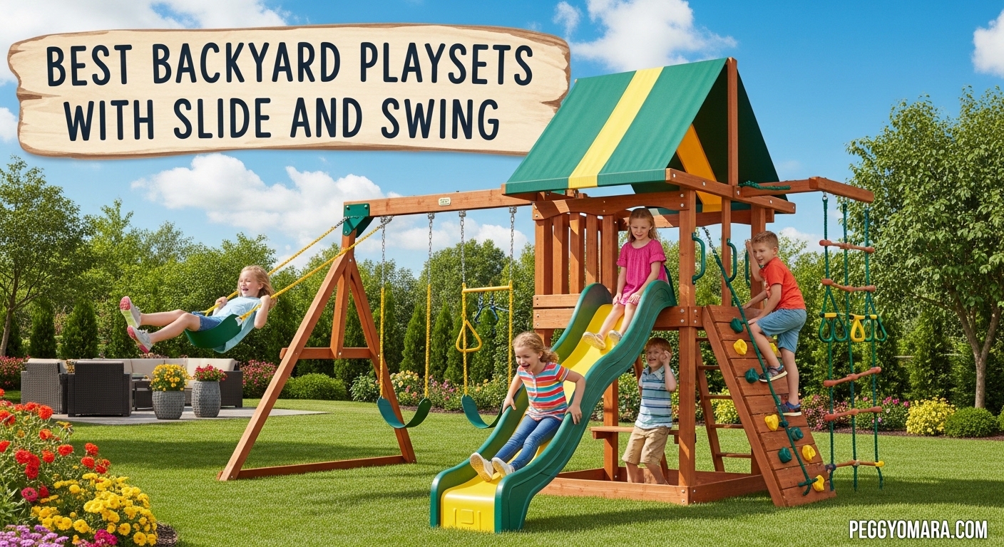 Best Backyard Playsets with Slide and Swing