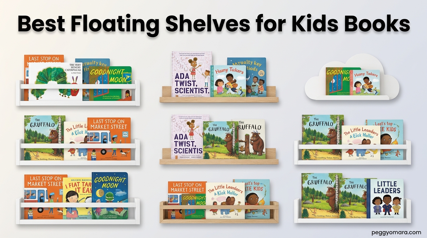Best Floating Shelves for Kids Books