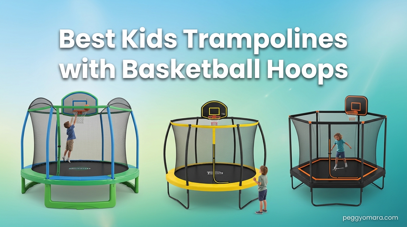 Best Kids Trampolines with Basketball Hoops