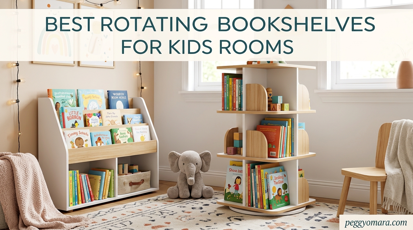 Best Rotating Bookshelves for Kids Rooms