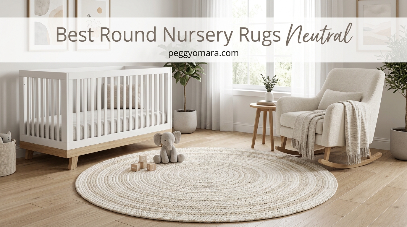 Best Round Nursery Rugs Neutral