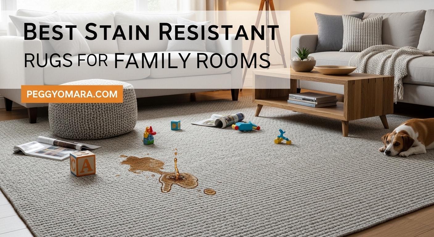 Best Stain Resistant Rugs for Family Rooms