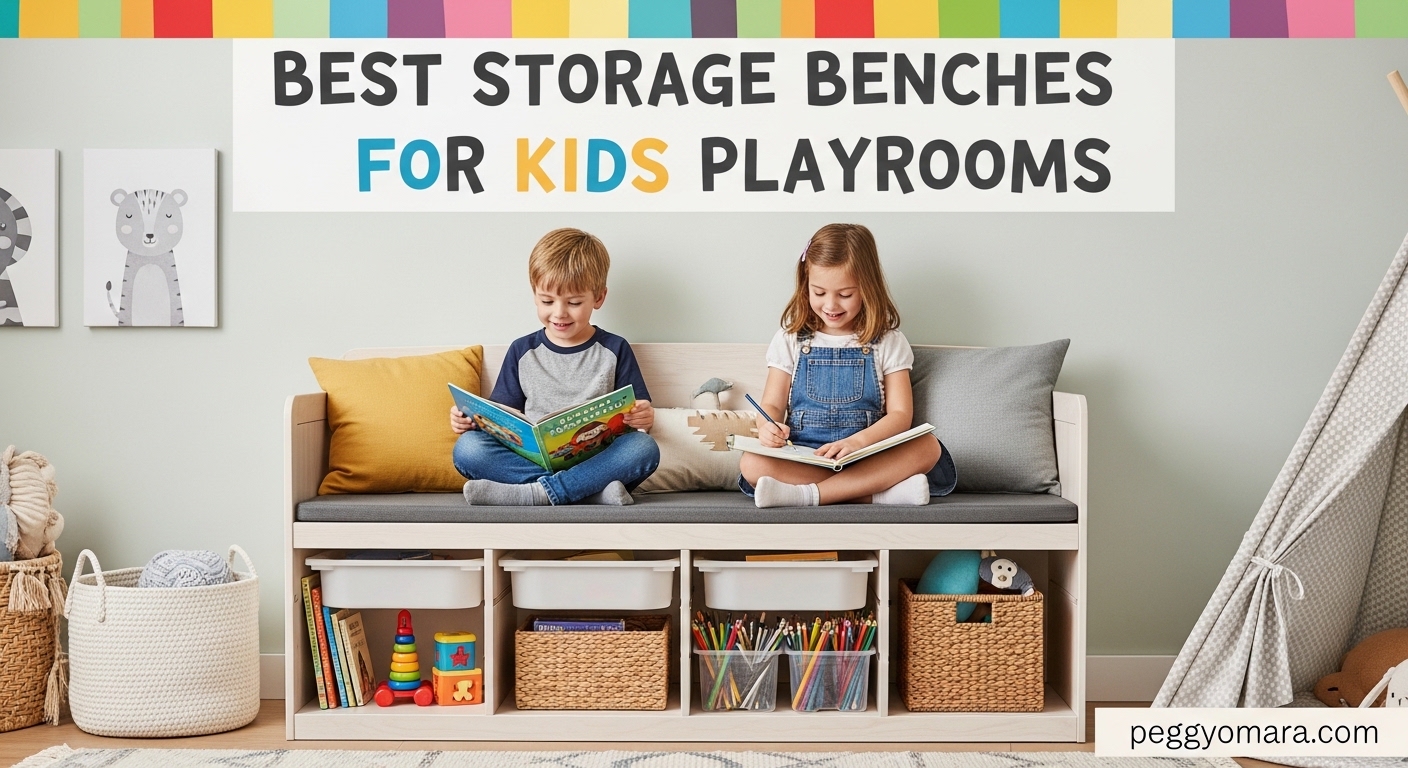 Best Storage Benches for Kids Playrooms