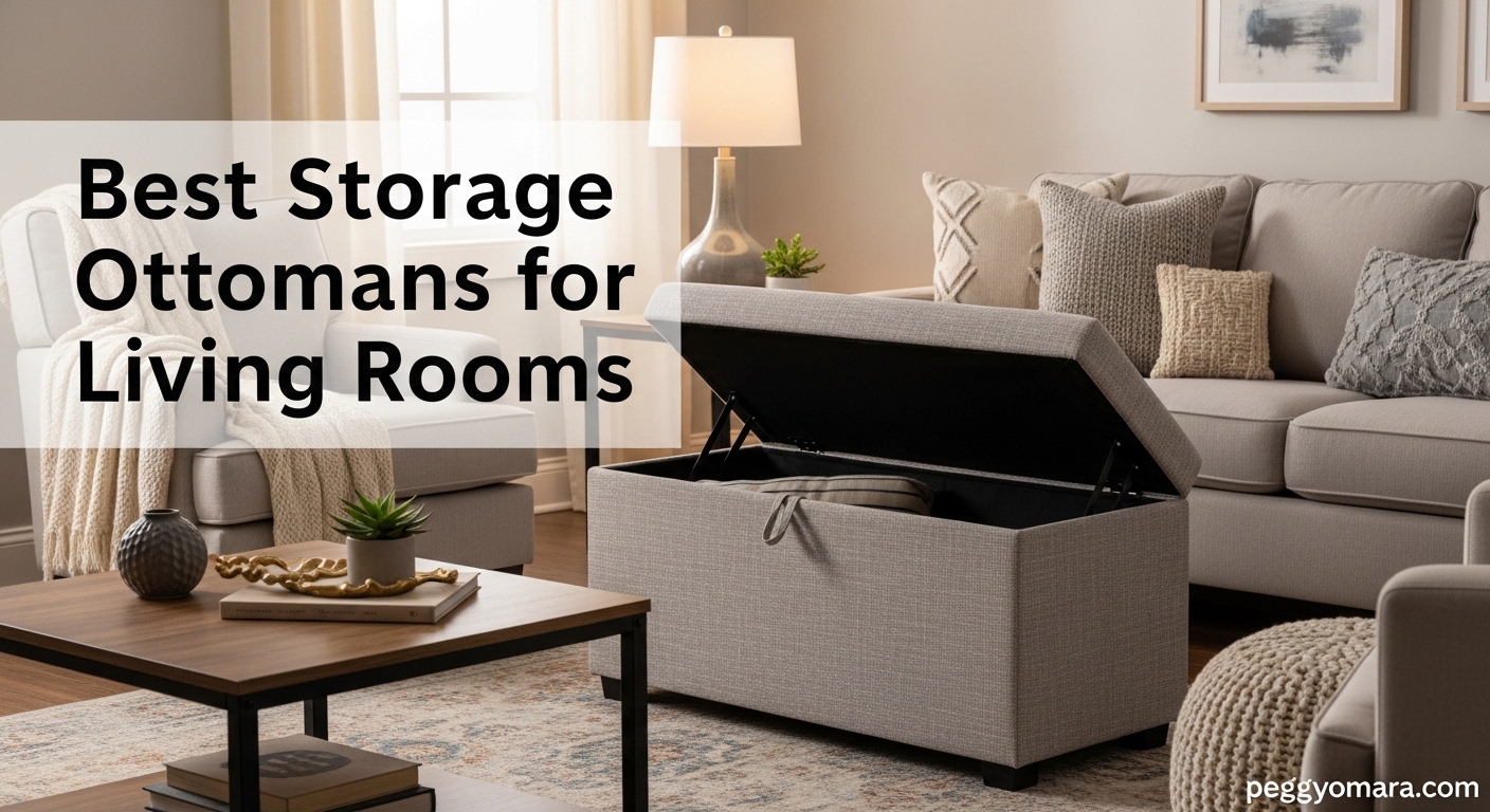 Best Storage Ottomans for Living Rooms