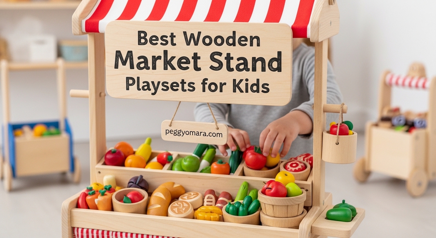 Best Wooden Market Stand Playsets for Kids