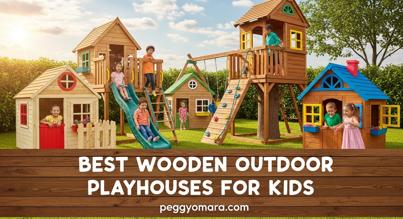 Best Wooden Outdoor Playhouses for Kids