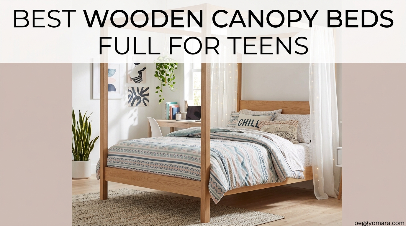 Best Wooden Canopy Beds Full for Teens