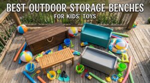 best outdoor storage benches for kids toys