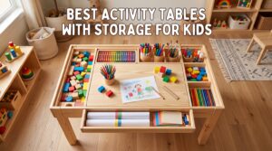 best activity tables with storage for kids