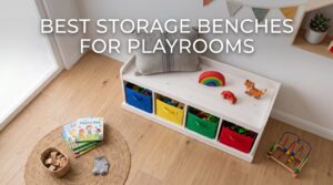 best storage benches for playrooms