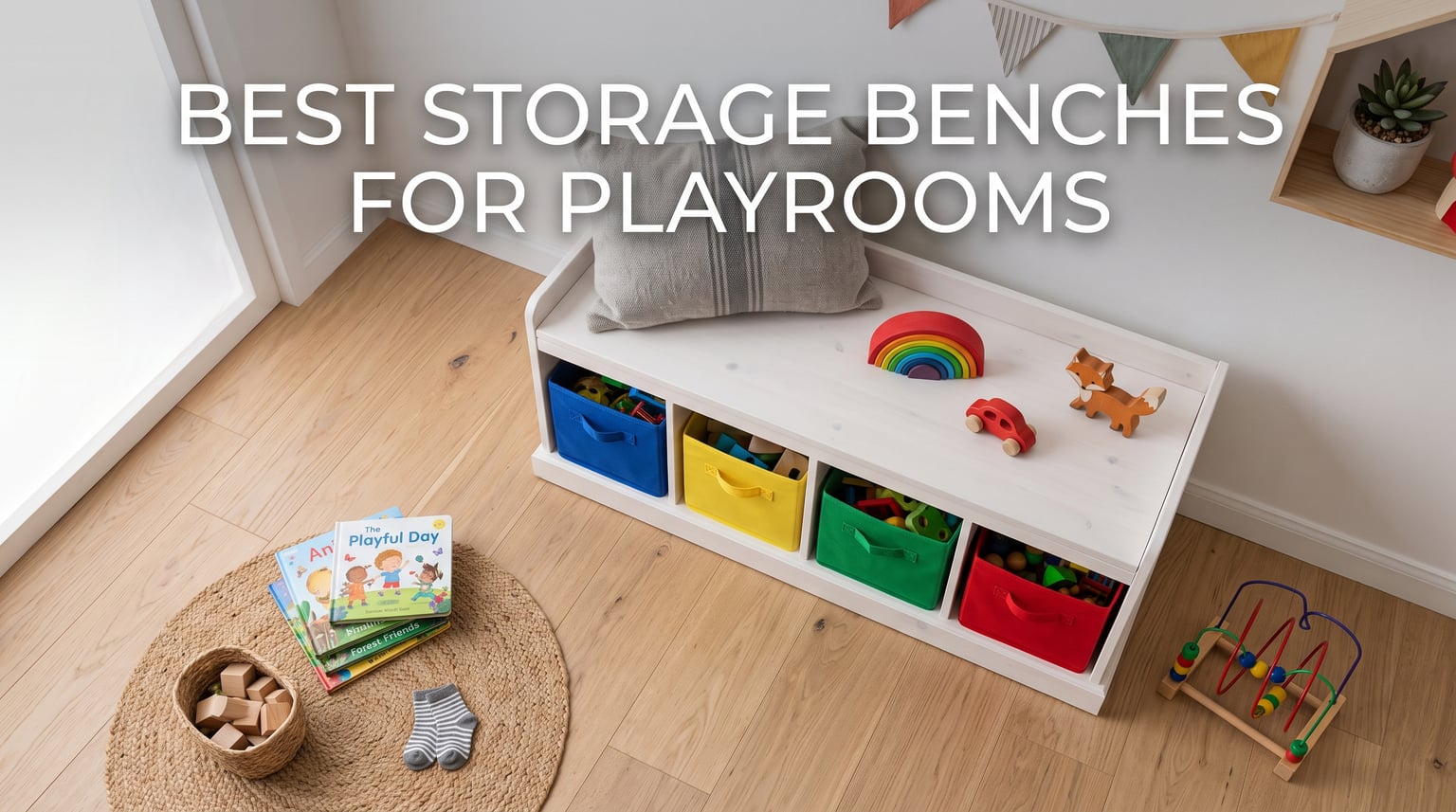 best storage benches for playrooms