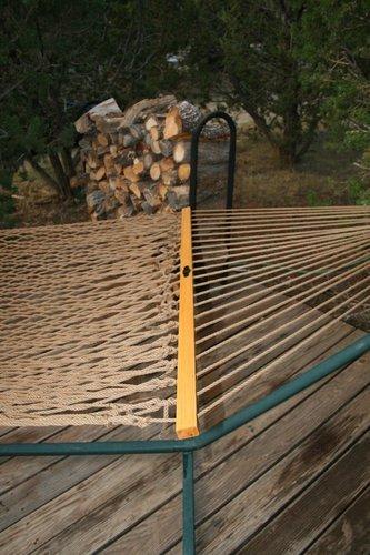 Original Pawleys Island Large Oatmeal DuraCord Rope Hammock - 13 ft. x 55 in., 2-Person, 450 lb Capacity, Oak Spreader Bar, Zinc-Plated Hardware, Handcrafted in the USA customer photo 2