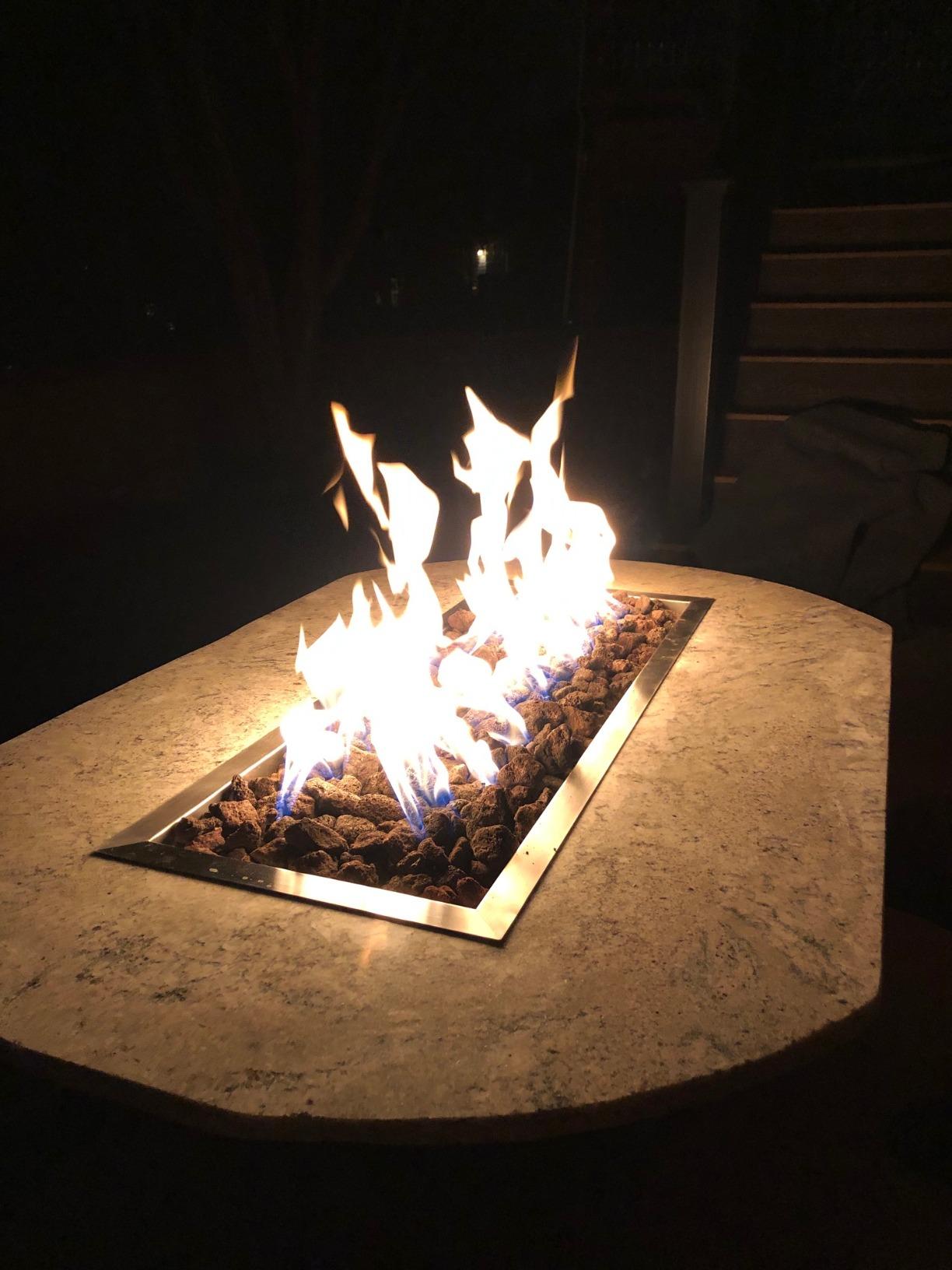 Stanbroil 48 x 14 Inch Rectangle Drop-in Fire Pit H-Burner Pan, Gas Fire Pit Insert for Outside DIY Fire Table, 304 Stainless Steel, BTU 185,000 Max customer photo 2