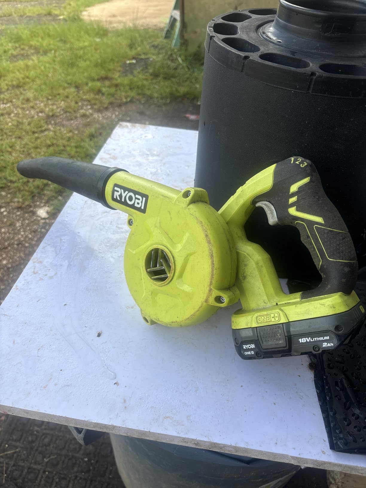 RYOBI ONE+ 18V Cordless Compact Workshop Blower Tool Only P755 customer photo 1