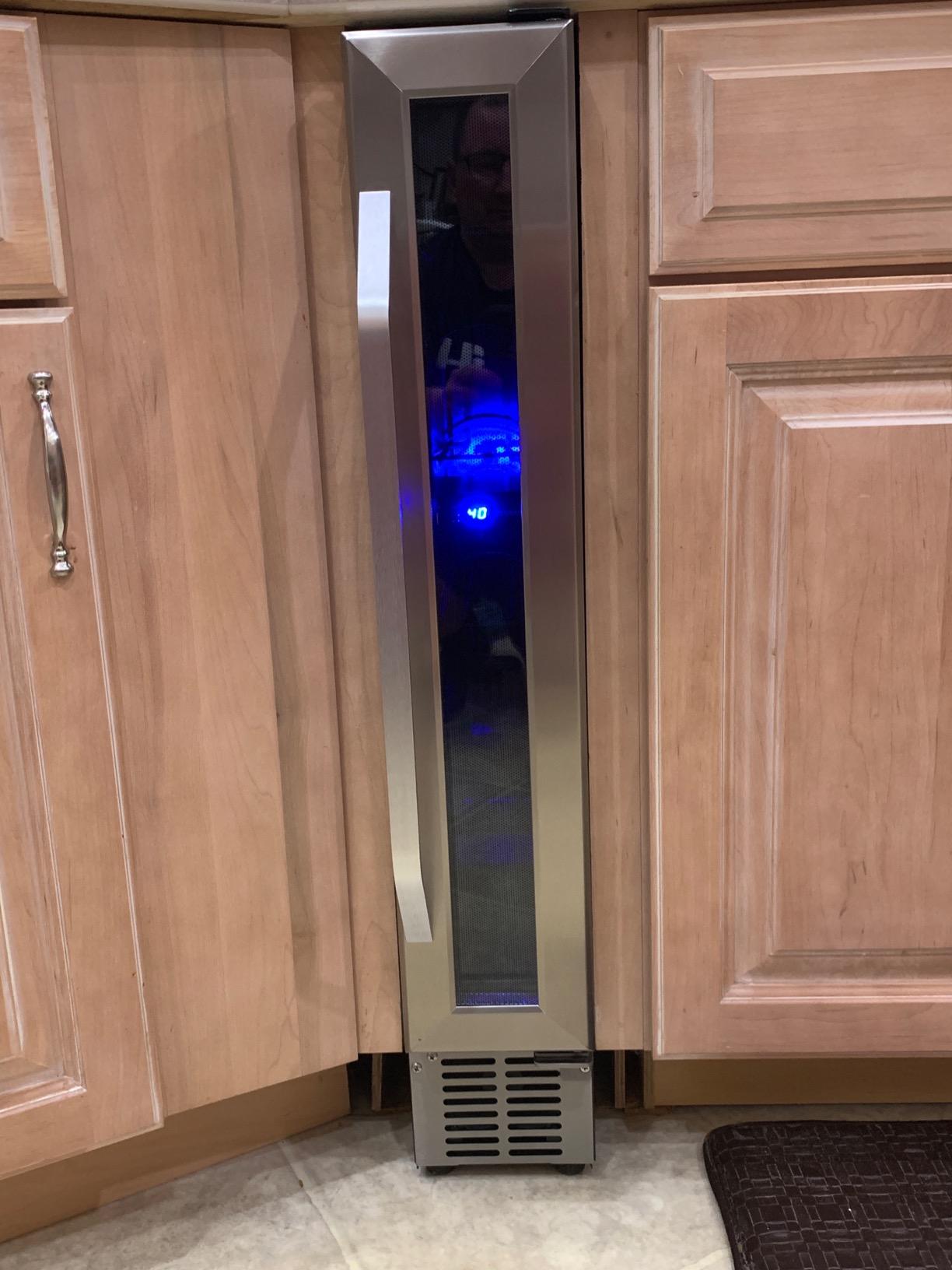 EdgeStar CWR263DZ 15 Inch Wide 23 Bottle Built-In Dual Zone Wine Cooler with Reversible Door and LED Lighting - Stainless Steel customer photo 1