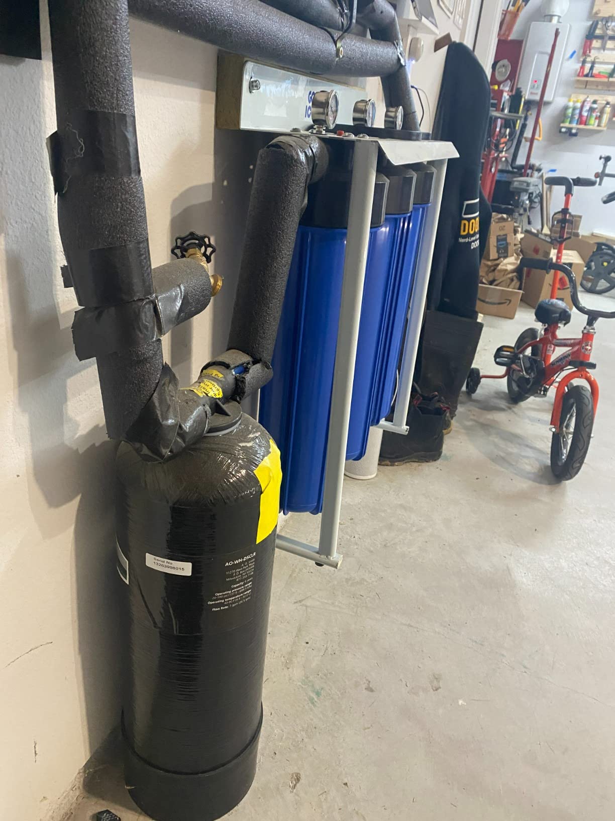 AO Smith Whole House Water Filter System - 600K Gallons or 6 Years - Whole Home Filtration for Well & City Water - 3/4