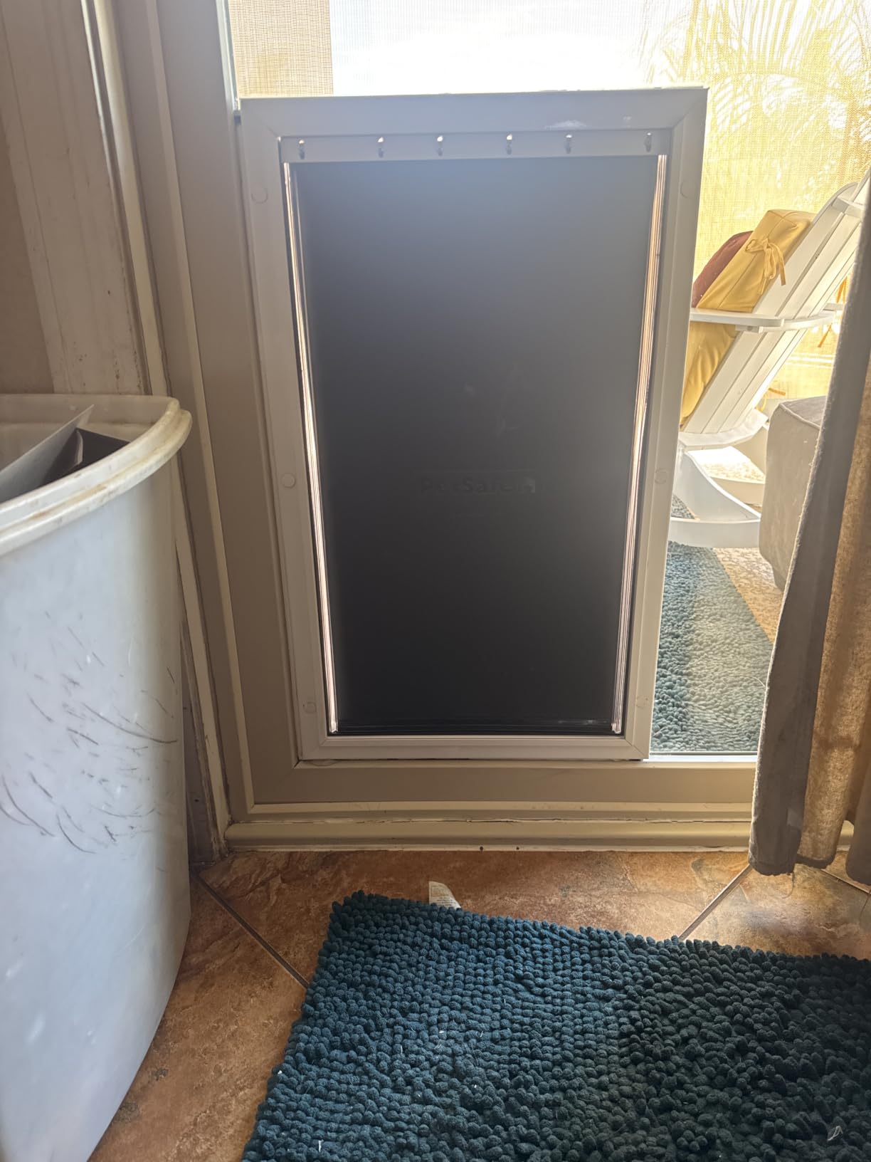 PetSafe Extreme Weather Aluminum Dog Door for Exterior Doors - Energy Efficient - 3 Flaps for Insulation - for Large Dogs customer photo 1