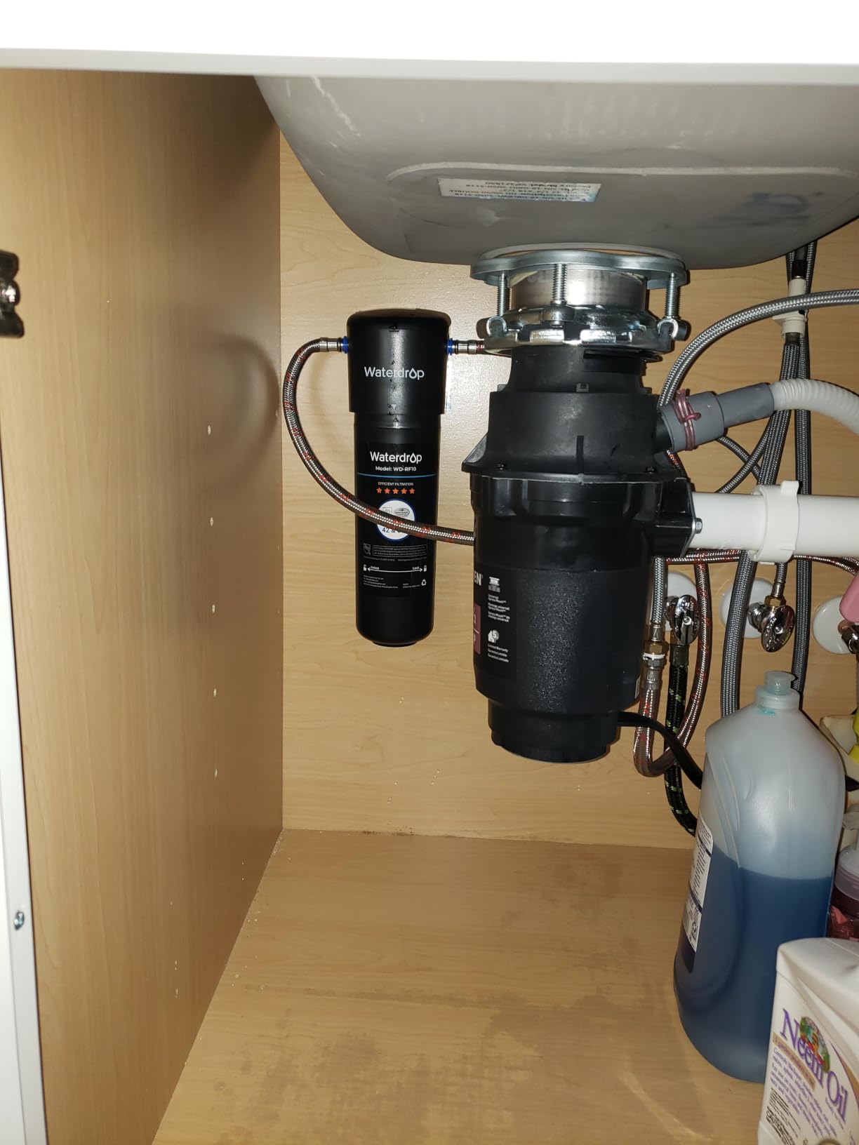 Waterdrop 10UA Under Sink Water Filter System, Reduces PFAS, PFOA/PFOS, Lead, Chlorine, Bad Taste & Odor, Under Counter Water Filter Connects Directly to Your Faucet, NSF/ANSI 42 Certified, 1 Year customer photo 1