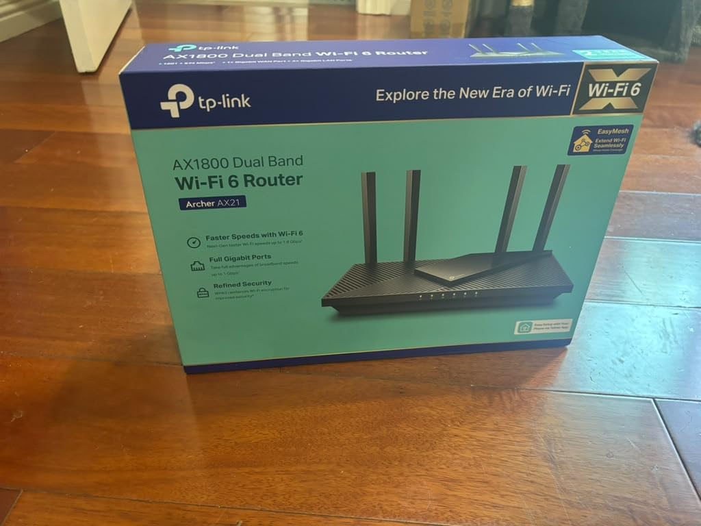 TP-Link AX1800 WiFi 6 Router (Archer AX21 V5) - Dual Band Wireless Internet, Gigabit, Easy Mesh, Works with Alexa customer photo 2