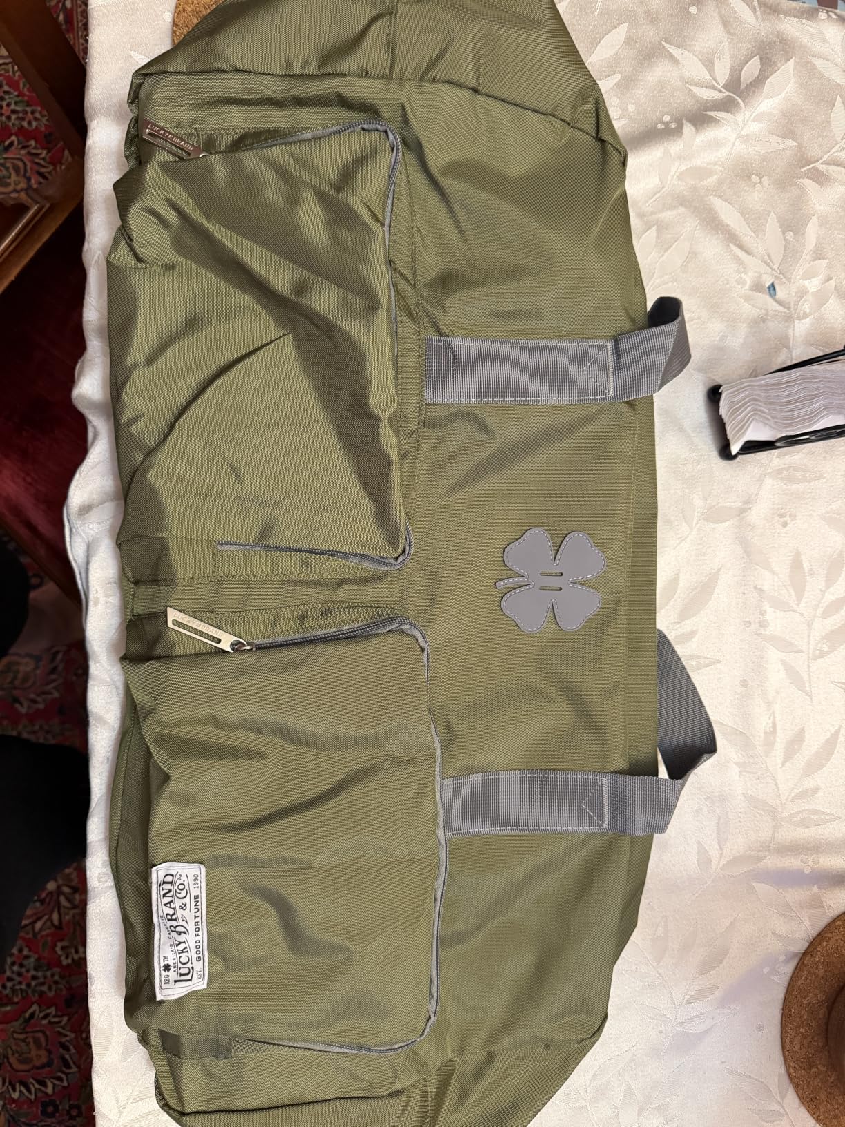 Lucky Travel Duffel Bags 65L, Gym Bag, Travel Bag & Large Duffle Bag for Men, Foldable Overnight Weekender Bags for Women & Men with Adjustable Shoulder Strap, Loden Green customer photo 1