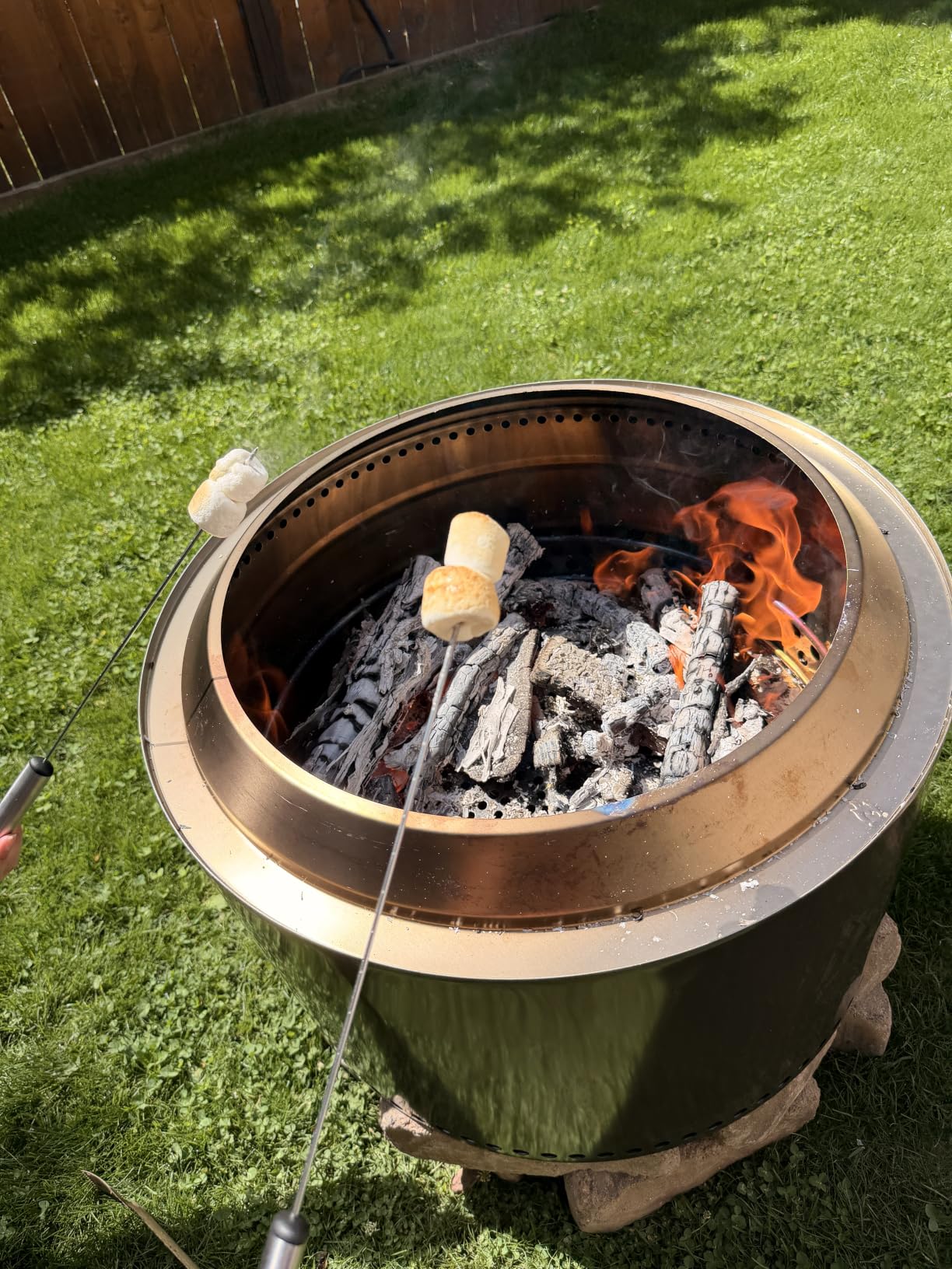 Solo Stove Yukon 27 Inch Smokeless Fire Pit with Removable Ash Pan - Wood Burning Portable Stainless Steel Outdoor Fireplace, Stainless Steel, Ideal for 6 or More People customer photo 2