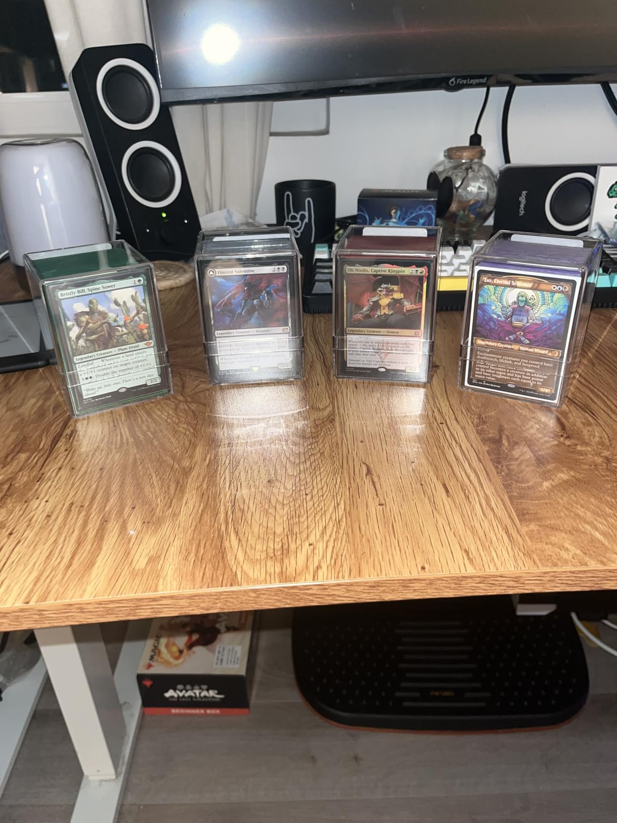 Mlikero Card Deck Cases, 6 Pack Acrylic Commander Deck Box Holding 100+ Sleeved Cards with 6 Dividers, Clear Card Storage Box Fit for MTG, TCG, Sports Cards customer photo 1