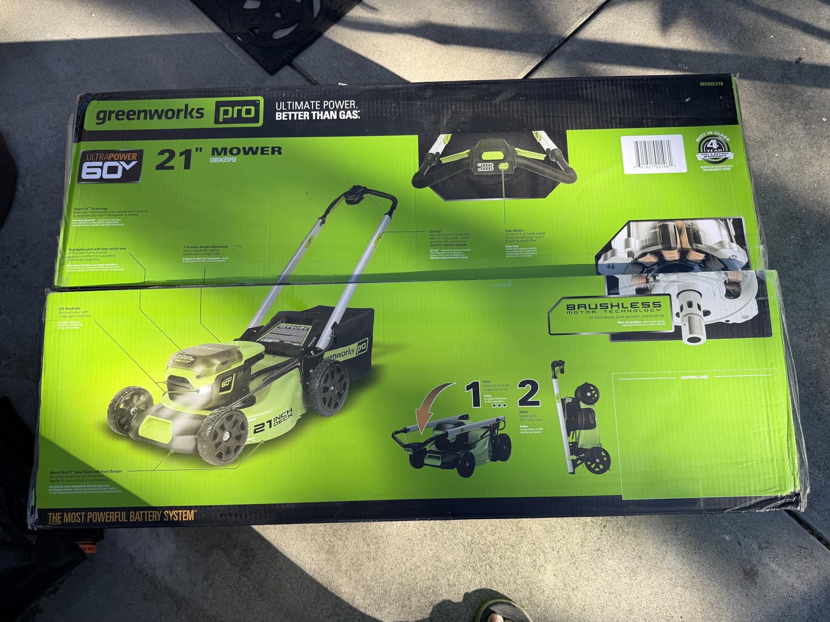 Greenworks 60V 21