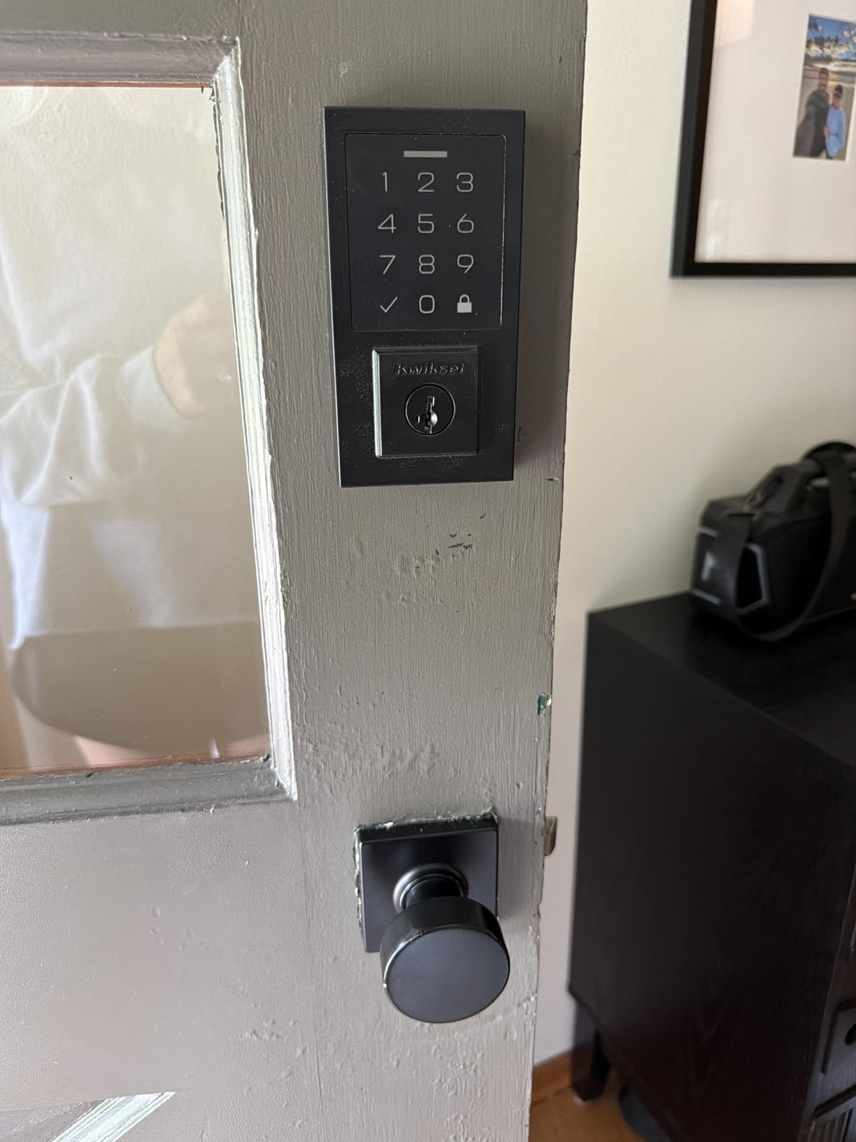 Kwikset SmartCode 270 Keyless Entry Electronic Touchpad Deadbolt Door Lock | Matte Black, Auto-Lock, Custom User Codes, Advanced Security, Contemporary Design customer photo 1