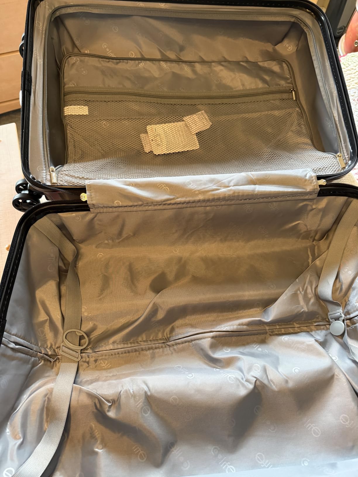 Coolife Medium Checked Luggage with Spinner Wheels Hardside Suitcase TSA Lock Telescopic Handle(Blue) customer photo 1