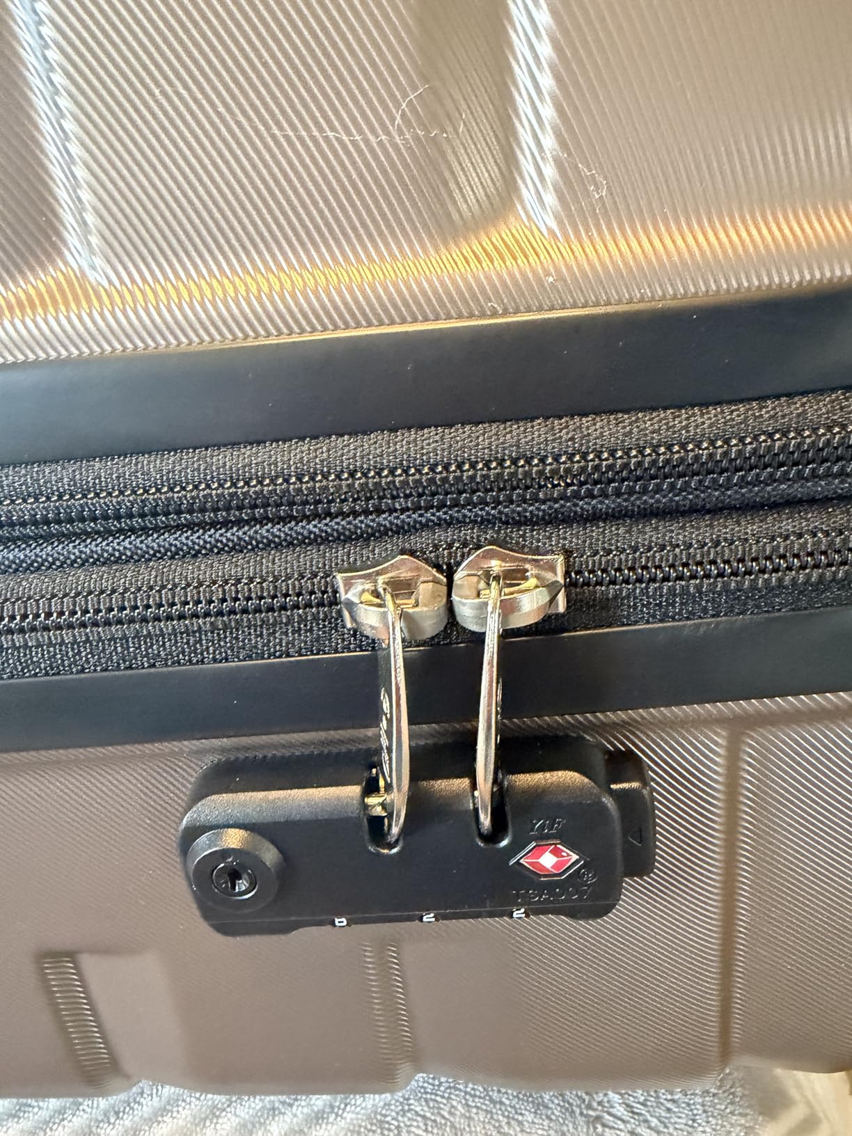 Coolife Medium Checked Luggage with Spinner Wheels Hardside Suitcase TSA Lock Telescopic Handle(Blue) customer photo 2