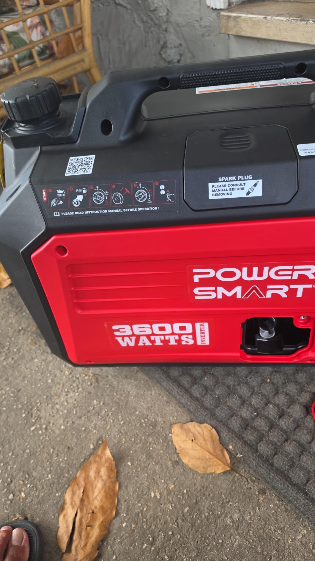 PowerSmart 3600-Watt Portable Inverter Generator, Quiet Technology, 30 amp for Camping, RV, Home use customer photo 2