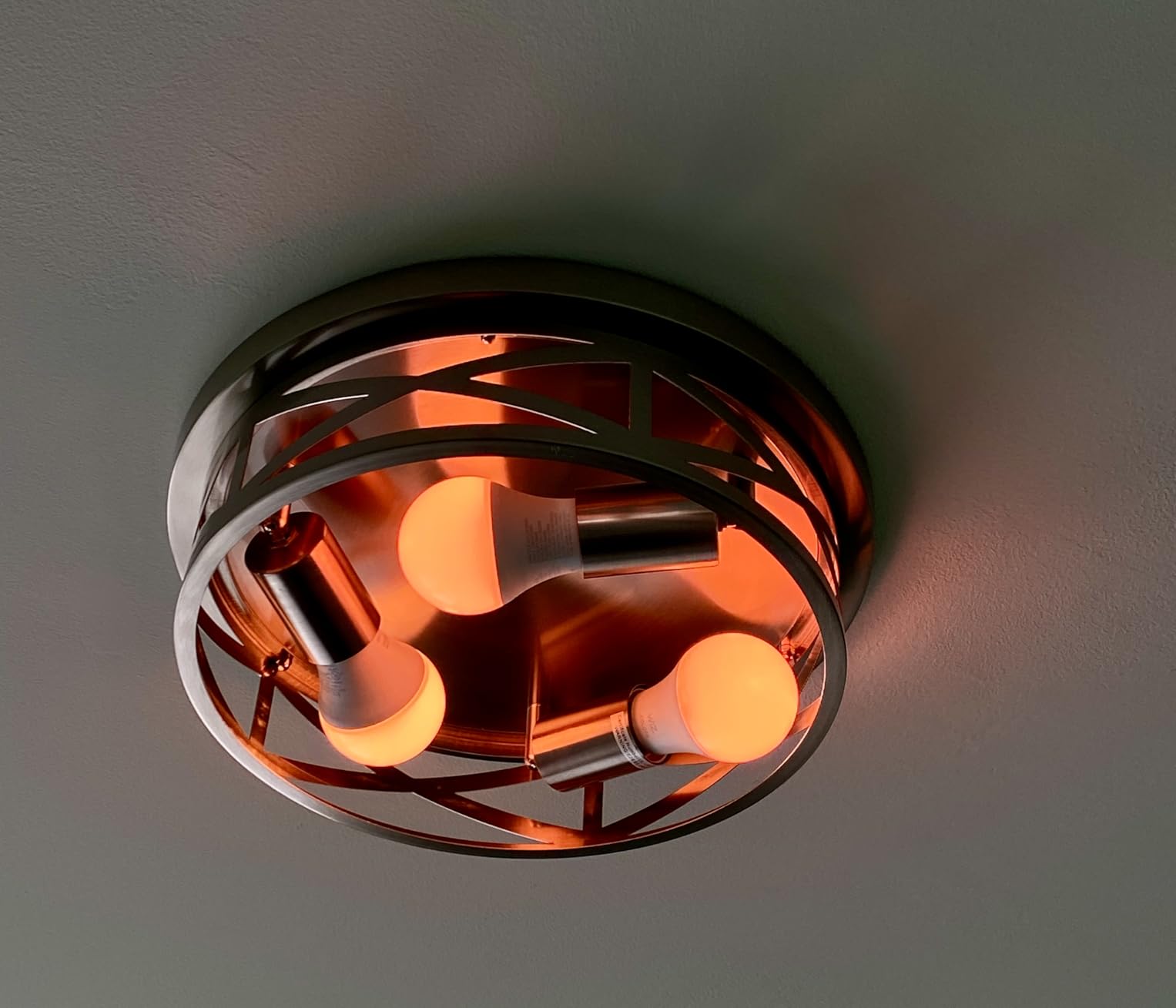 WiZ Connected Smart Light Bulbs, Sunset to Sunrise Automation + Motion Detection + Control with Voice or App, Full Color A19 60W 800LM Indoor, Matter Compatible - 3 Pack customer photo 1