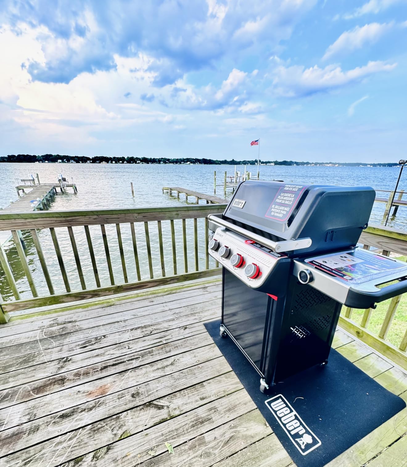 Weber Spirit E-435 Liquid Propane Gas Grill for Outdoor Cooking, 4 Burners and 1 Side Burner, Black customer photo 2