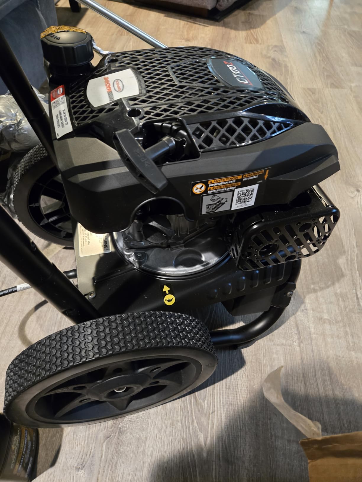 Simpson Cleaning 3200 PSI Gas Pressure Washer, 2.5 GPM Residential Power Washer with Soap Tank and Turbo Nozzle, 25' Hose, Clean Machine, 49-State (CM61456) customer photo 1
