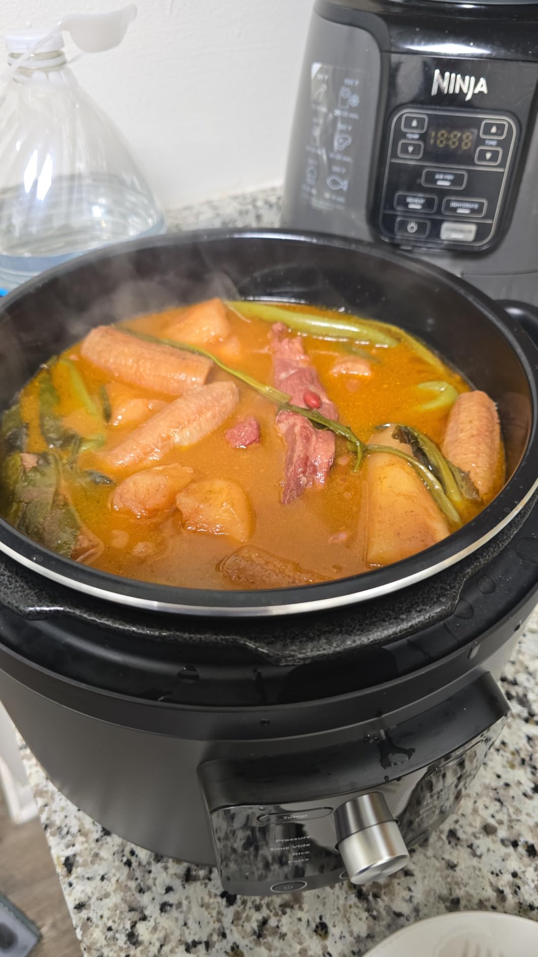Ninja HyperHeat 9-in-1 Electric Pressure Cooker | 6.5 Qt Multi Cooker with Sear/Sauté, Slow Cooker, Rice Cooker, Sous Vide | 1200W | Fast Cooking, PFAS-Free Pot | Stone Purple | PC201SP customer photo 1