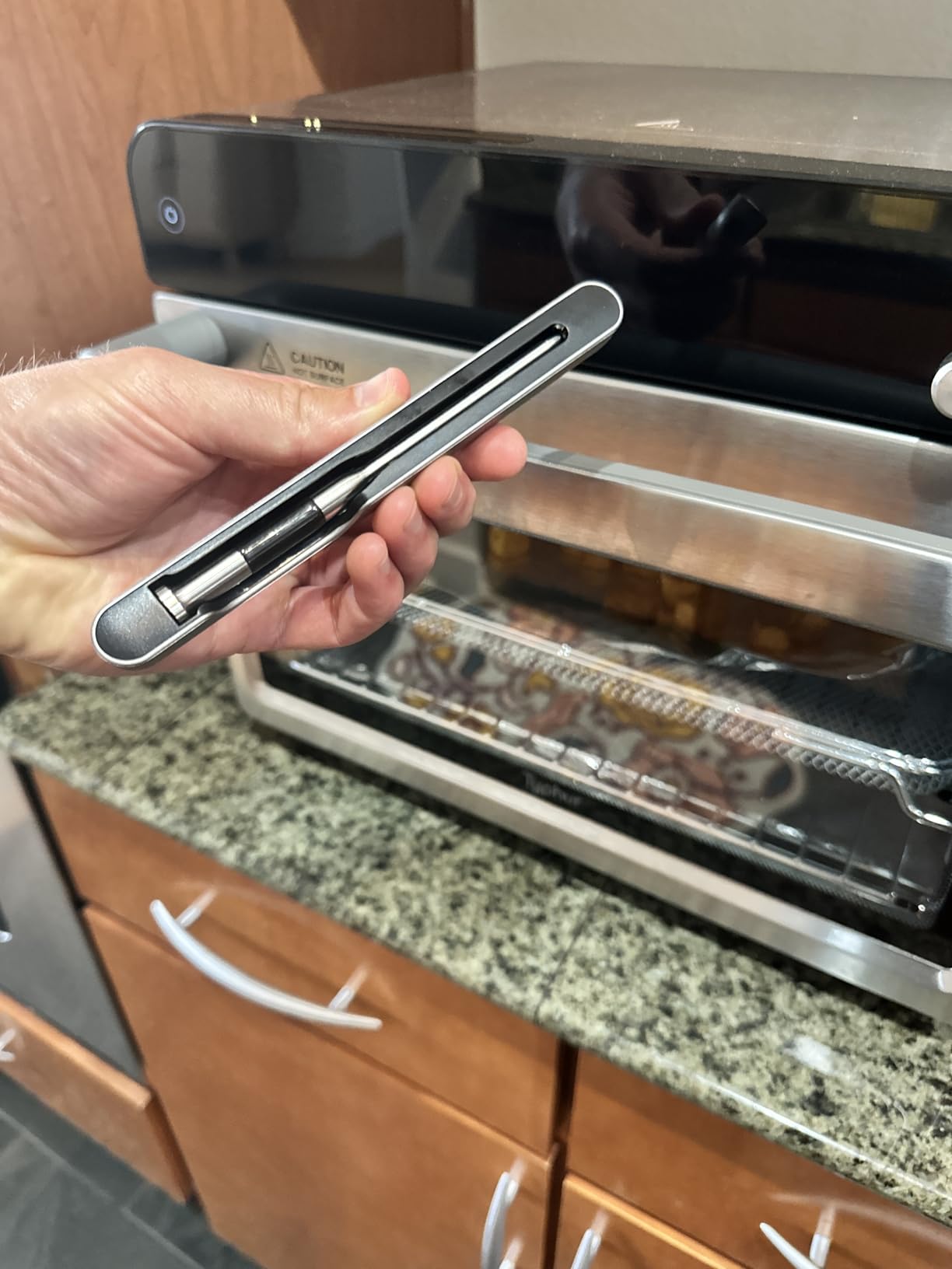 Typhur Sync Oven with Smart AI Wireless Meat Thermometer Probe, 12-in-1 Countertop Air Fryer Toaster Oven Combo, 360° Turbo Convection, Dehydrator, Recipe & 5 Accessories, Large 27QT, Stainless Steel customer photo 2