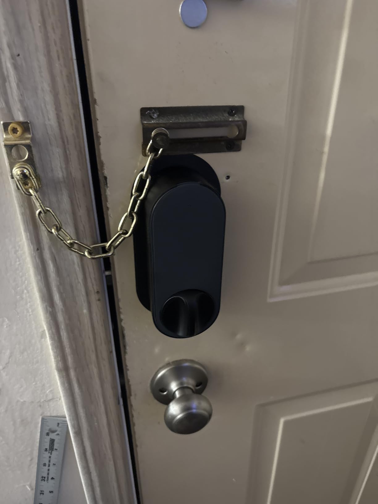 Aqara Smart Retrofit Lock U200 with Apple Home Key & Fingerprint, Black | Keypad Included, Rechargeable Battery, Matter over Thread, Supports Apple Home, Alexa, SmartThings, Keyless Entry Door Lock customer photo 2