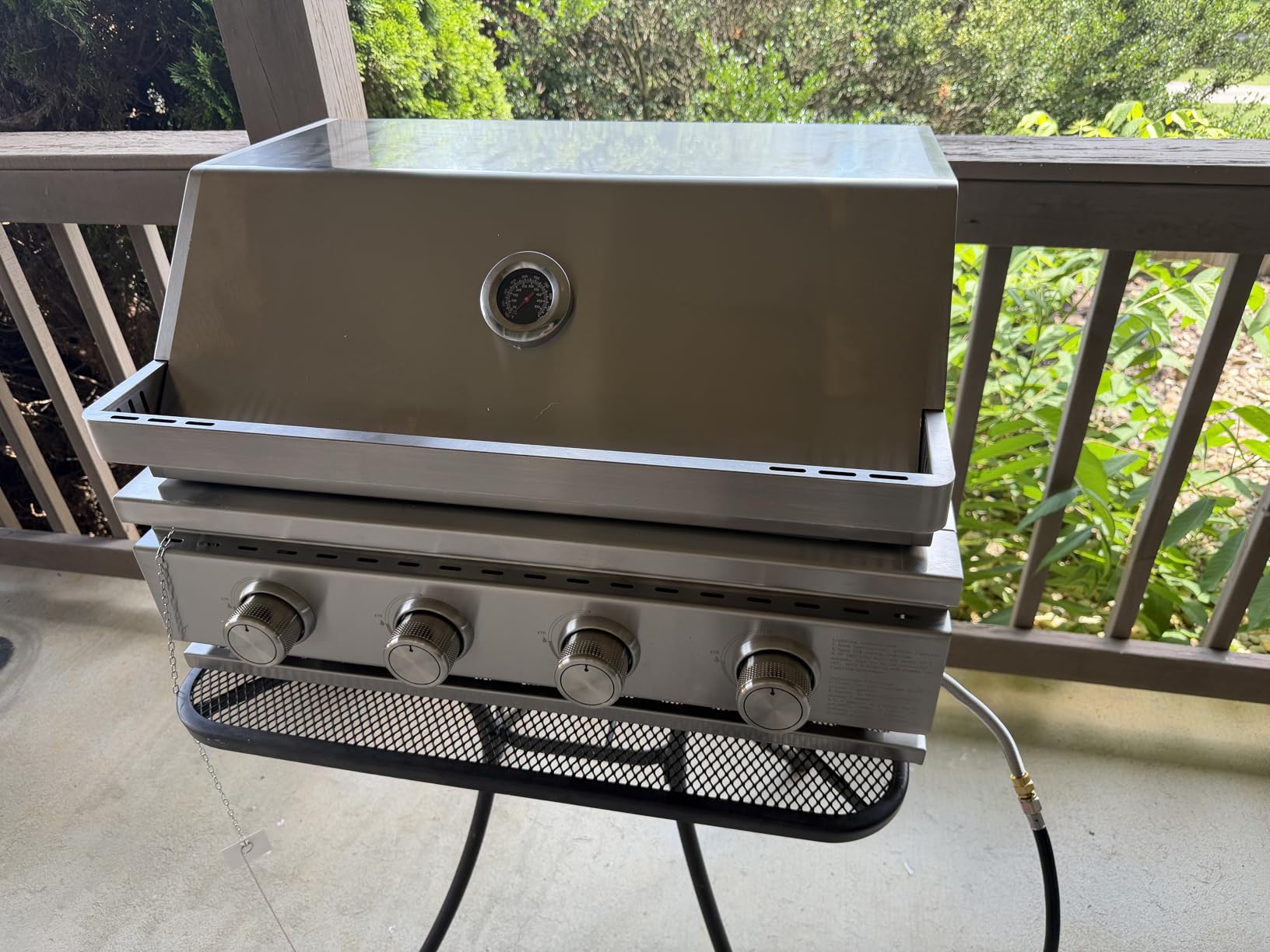 Premium Built In 4 Burner Propane Gas Grill, ALL-Thickened 304 Stainless Steel, 32,000 BTU with 516sq.in. Cooking Space, Baking Tray & Grates, for Patio Backyard Parties Barbecue customer photo 2