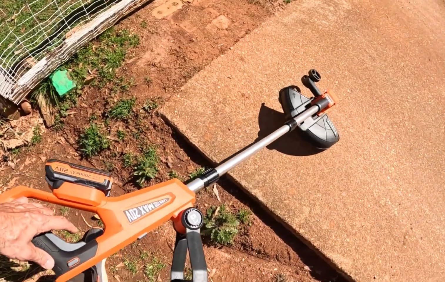 VARSK 12 Inch 20V Cordless Weed Wacker with Automatic Line Feed, 2 in 1 String Trimmer and Edger, Includes 2 X 2.0Ah Batteries/1 X Charger/6 X Replacement Spools, Weed Eater for Lawn, Garden customer photo 1